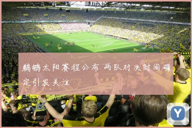 鹈鹕太阳赛程公布 两队对决时间确定引发关注