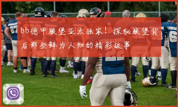 bb德甲狼堡亚太独家!探秘狼堡背后那些鲜为人知的精彩故事